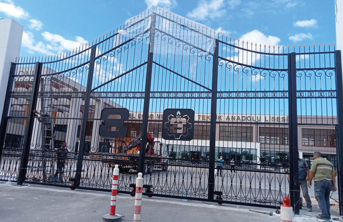 Eskişehir OSB Yaşam Bahçesi Ferforje Giriş Kapısı